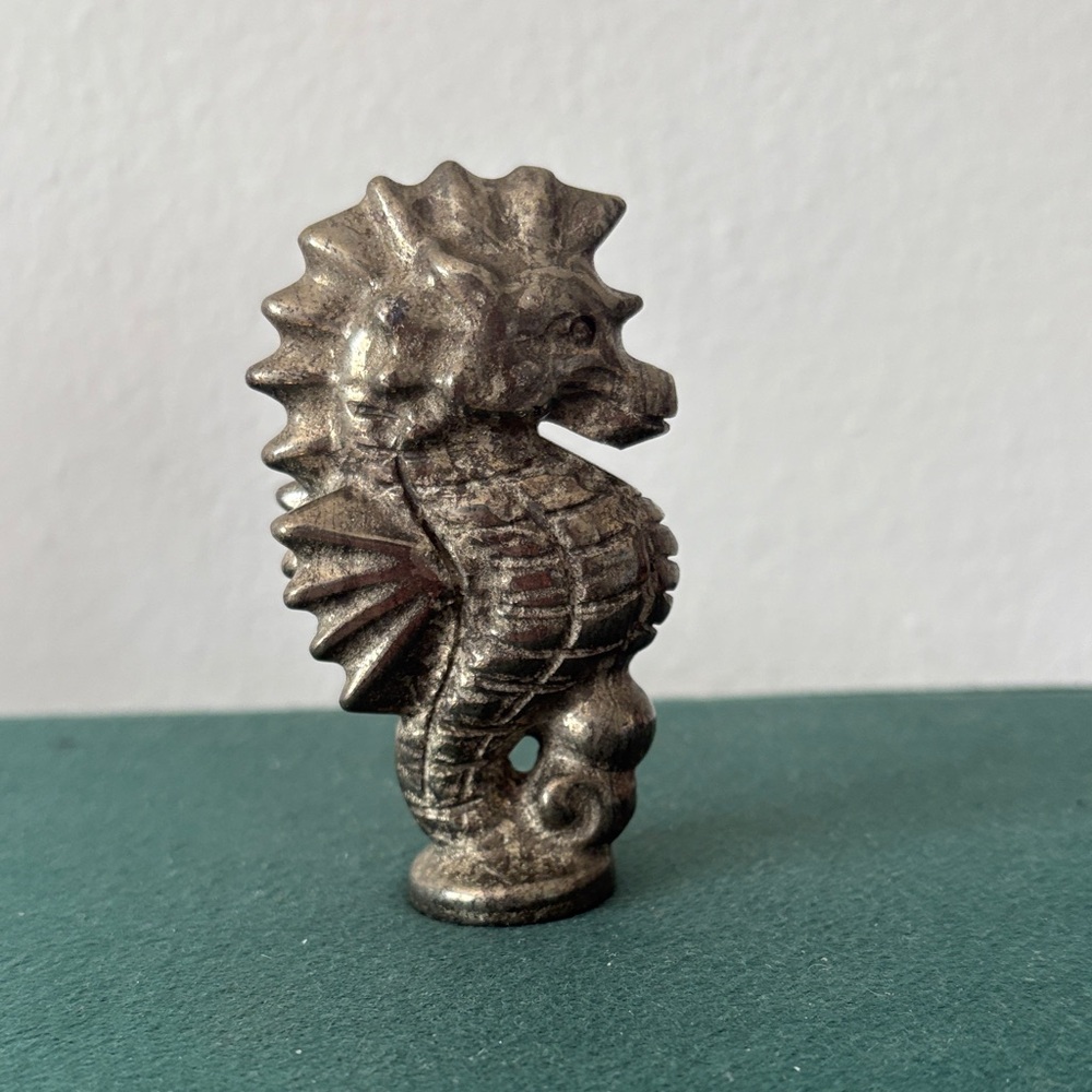 Pyrite Seahorse Figurine